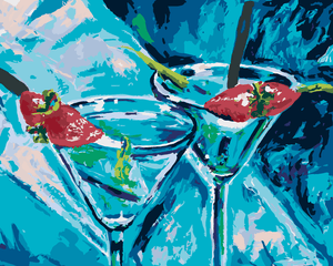 Goblen cu diamante - PAHARE DE MARTINI